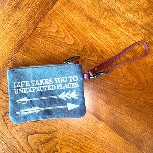 Primitives by Kathy wristlet coin purse NWOT